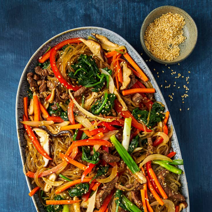 japchae-korean-sweet-potato-starch-noodles-with-vegetables-and-beef